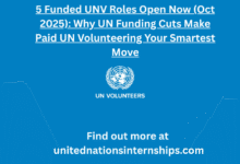 5 Funded UNV Roles Open Now Oct 2025 Why UN Funding Cuts Make Paid UN Volunteering Your Smartest Move