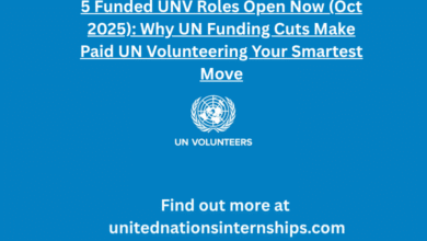 5 Funded UNV Roles Open Now Oct 2025 Why UN Funding Cuts Make Paid UN Volunteering Your Smartest Move