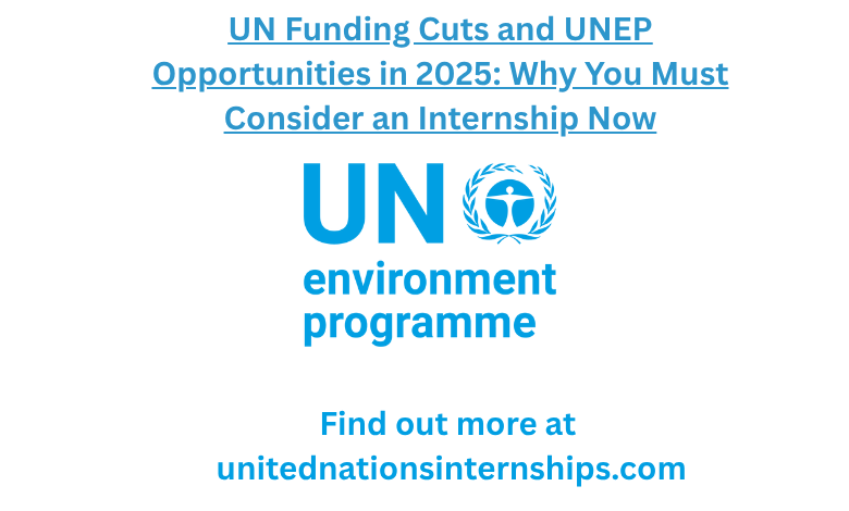 UN Funding Cuts and UNEP Opportunities in 2025 Why You Must Consider an Internship Now