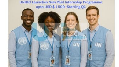 UNIDO Launches New Paid Internship Programme upto USD 1 500 Starting Q3